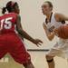 Dexter's Taylor Olson as he tires to move the ball past Canton's Alanna Brown during the second half the regional semifinal game at Novi High School Tuesday, Mar. 5th.
Courtney Sacco I AnnArbor.com  